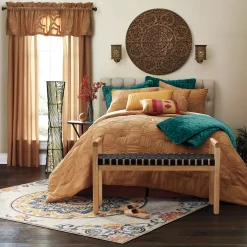 Medallion Wall Art and Global Sconces