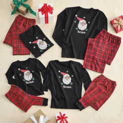 Men's Family Christmas Holiday PJ Set in Soft, Stretchy Jersey Knit