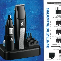 Men's Grooming Kit with Stand