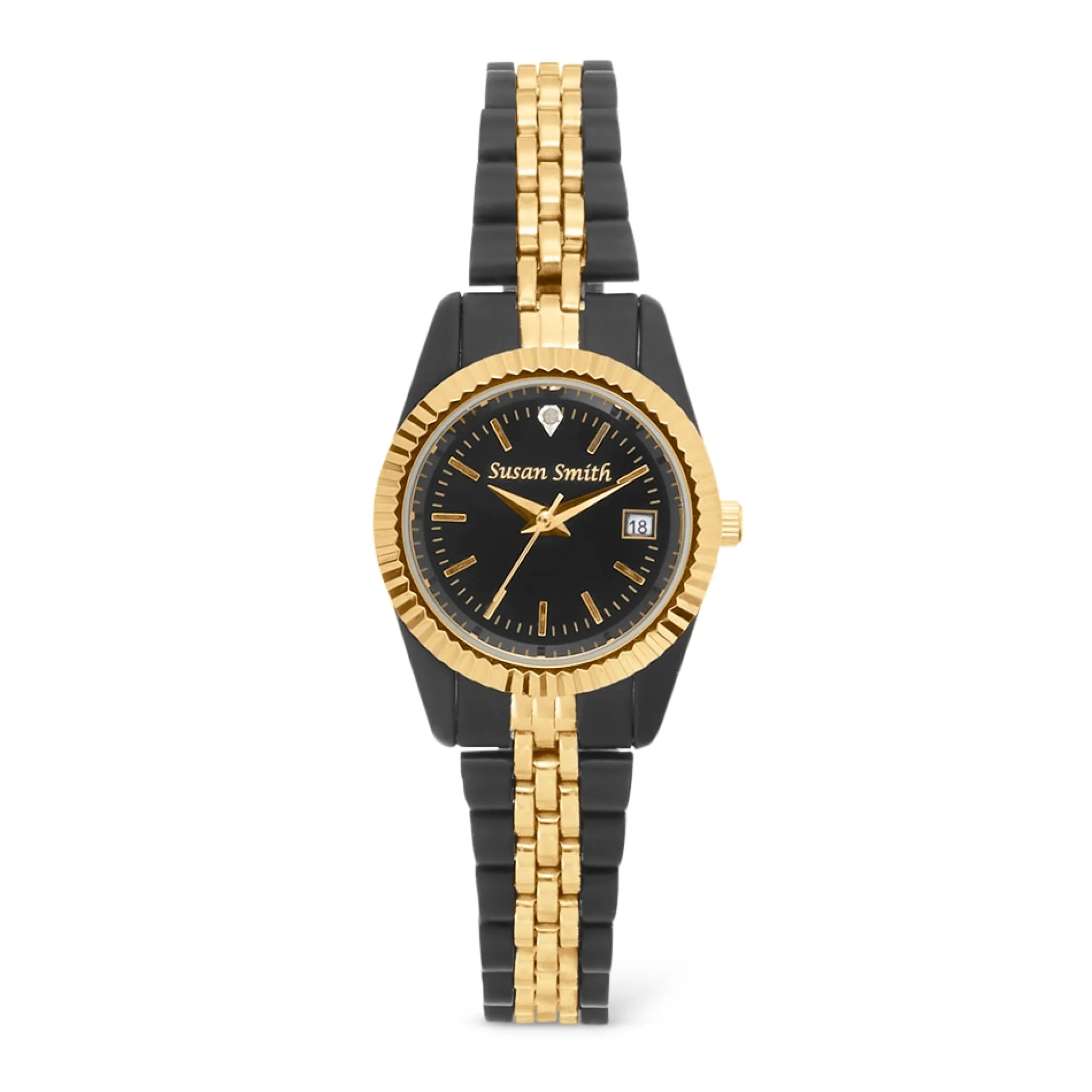 Men's or Women's Personalized Watch with Diamond Accent