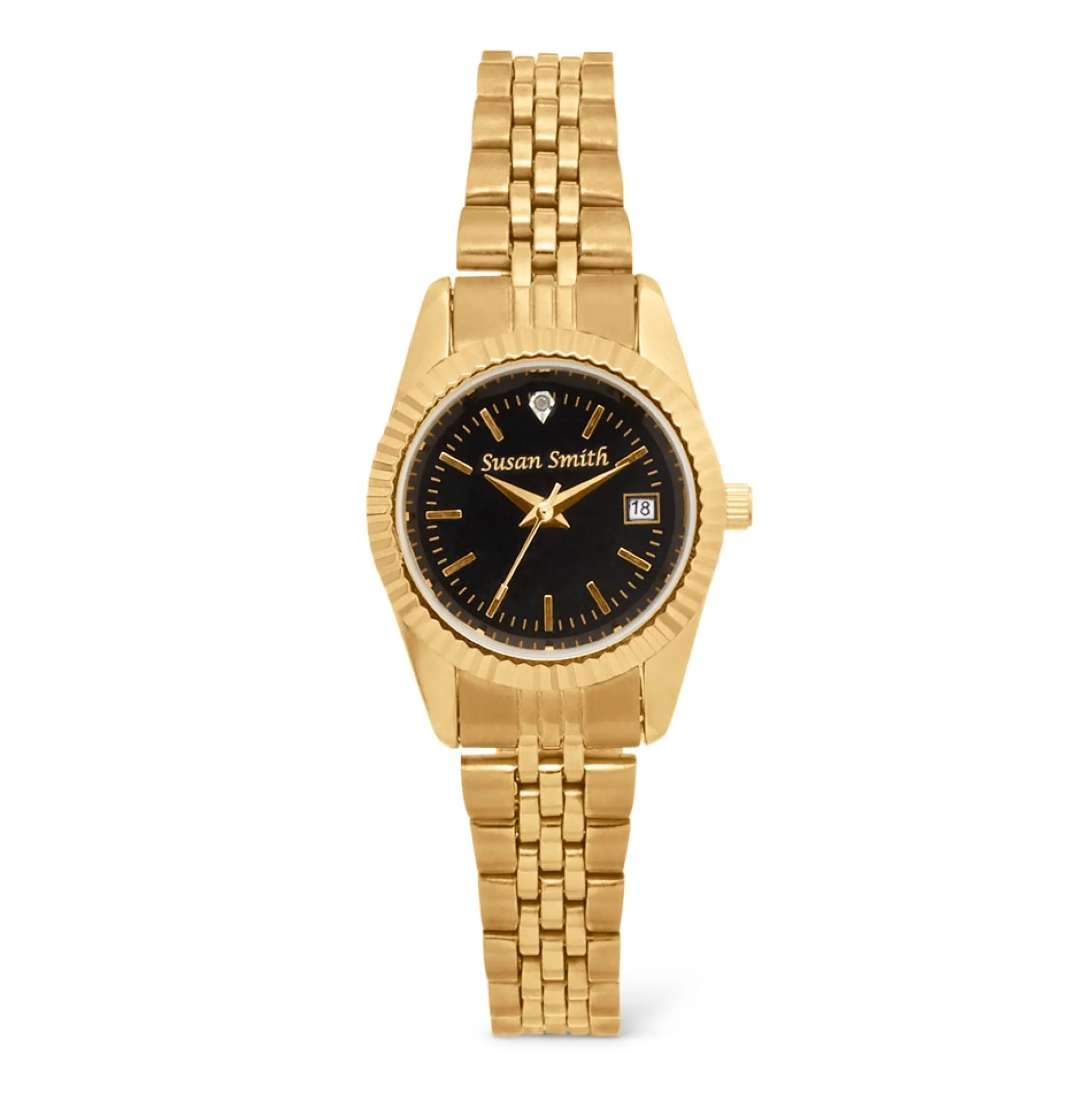 Men's or Women's Personalized Watch with Diamond Accent