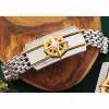 Men's Two-Tone Compass Necklace or Bracelet