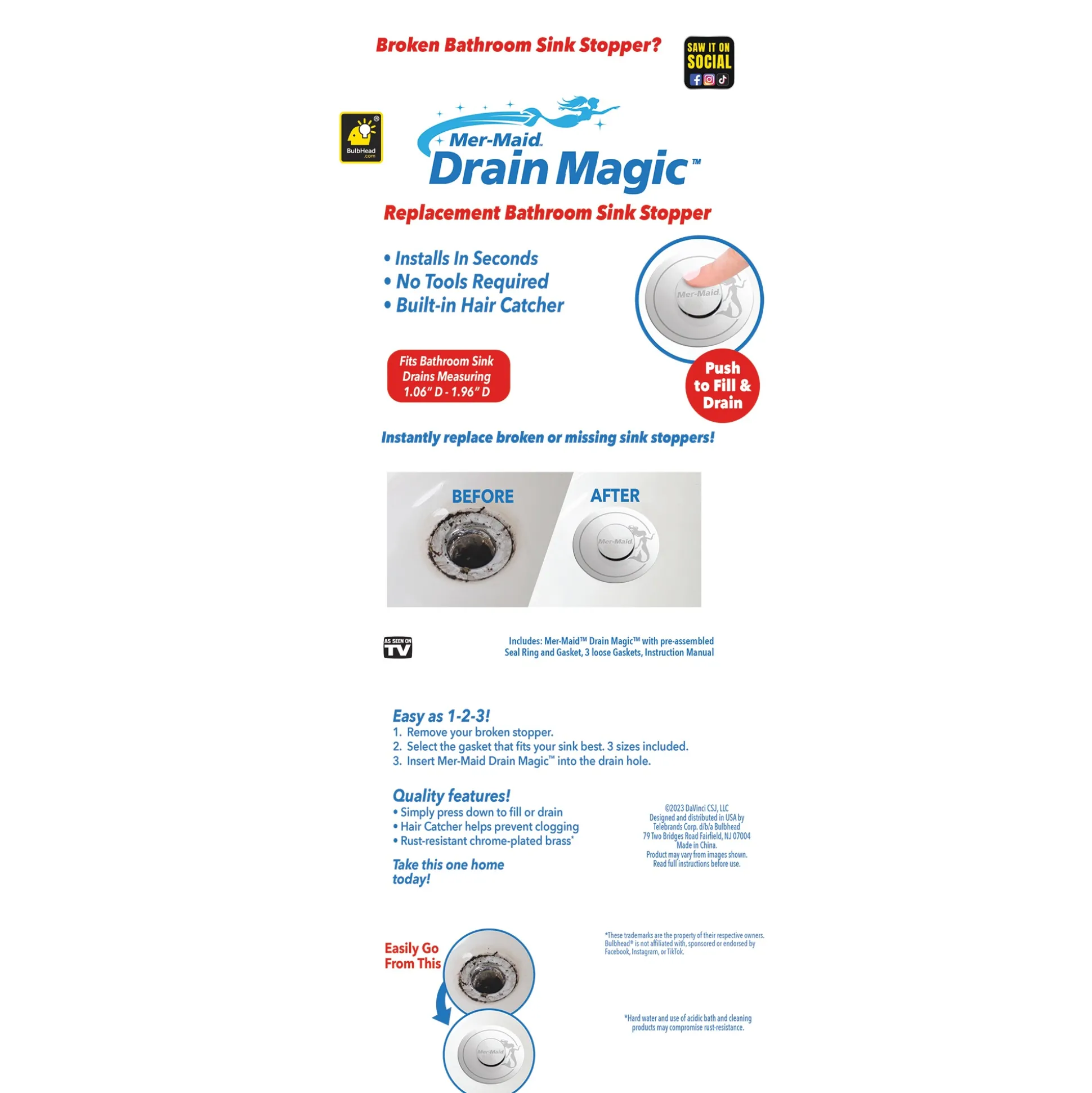 Mer-Maid Drain Magic