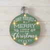 Merry Little Christmas Ornament Wall Art