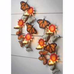 Metal Butterfly Sconce