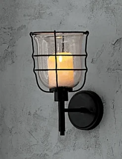 Metal Cage Wall Sconce