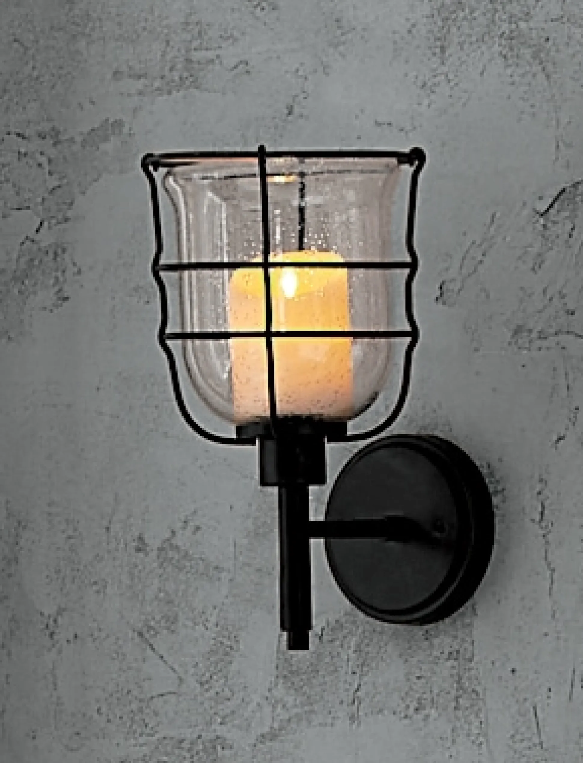 Metal Cage Wall Sconce