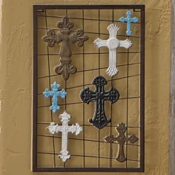 Metal Crosses Wall Art