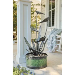 Metal Leaf Fountain