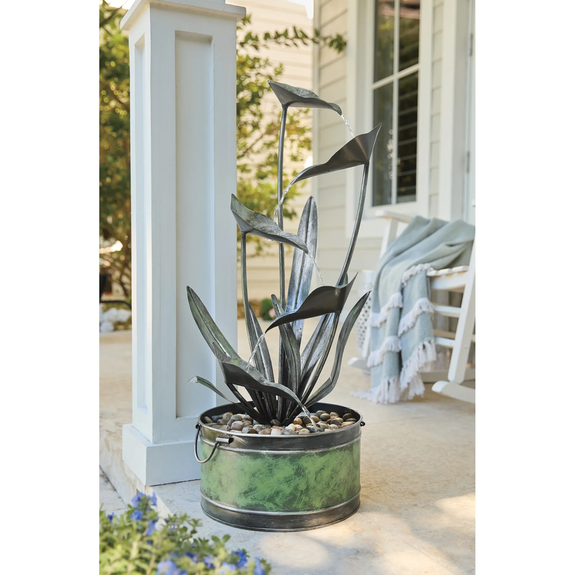Metal Leaf Fountain
