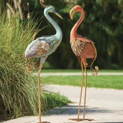 Metal Statement Bird Sculpture