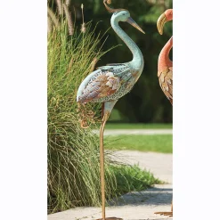 Metal Statement Bird Sculpture