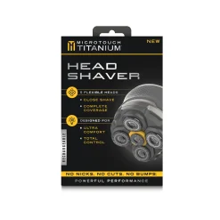 Microtouch Titanium Rechargeable Head Shaver