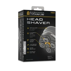 Microtouch Titanium Rechargeable Head Shaver
