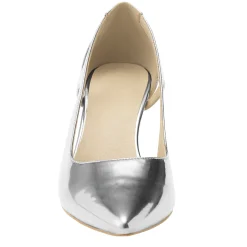Midnight Velvet Women's Metallic Pump with Cutouts
