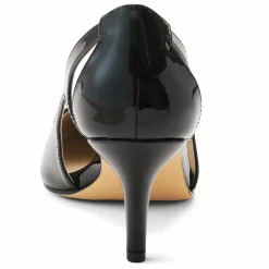 Midnight Velvet Women's Metallic Pump with Cutouts