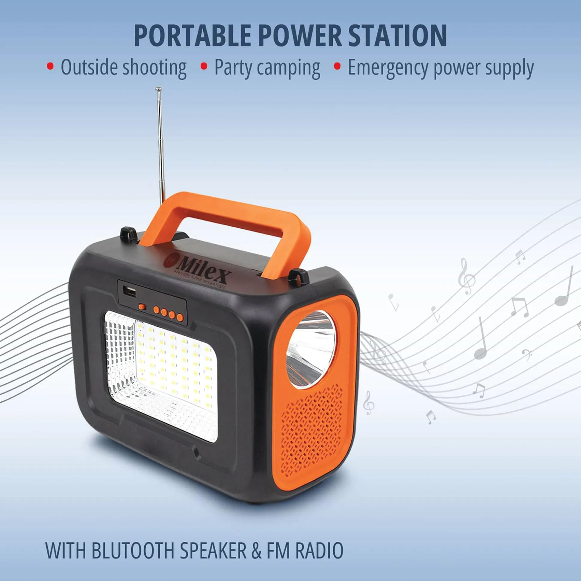Milex Insta Solar Power Station with Solar Panel