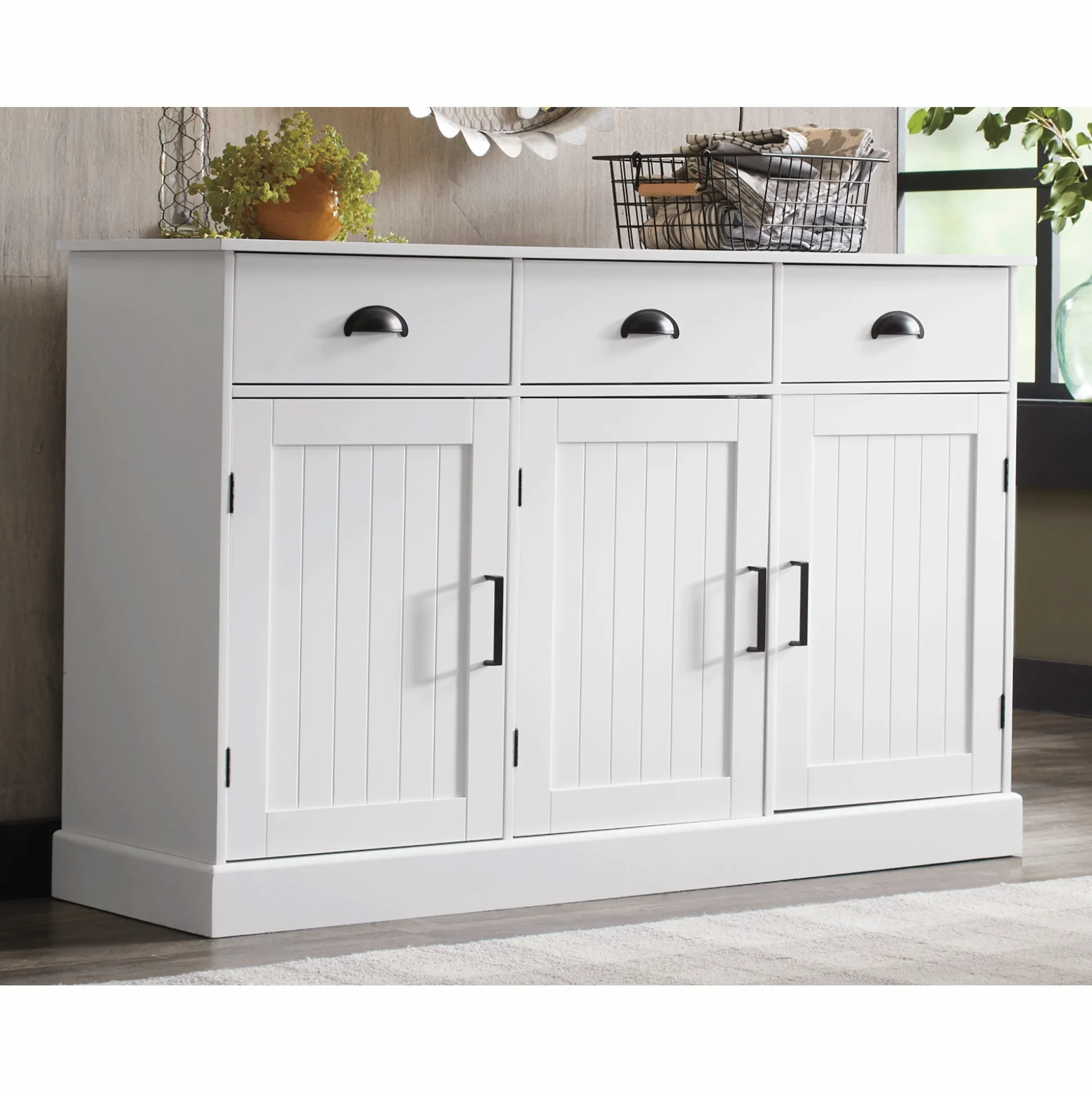 Miller Shaker-Style Sideboard Buffet Cabinet