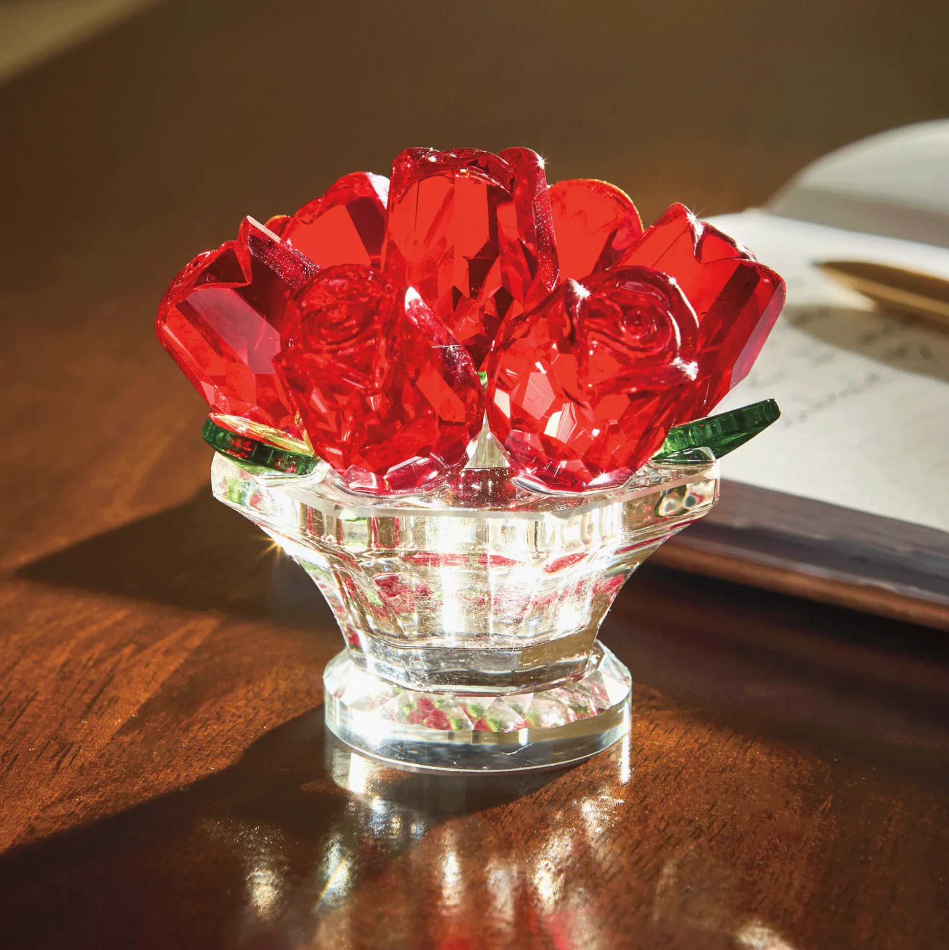 Mini Glass Flower Bouquet