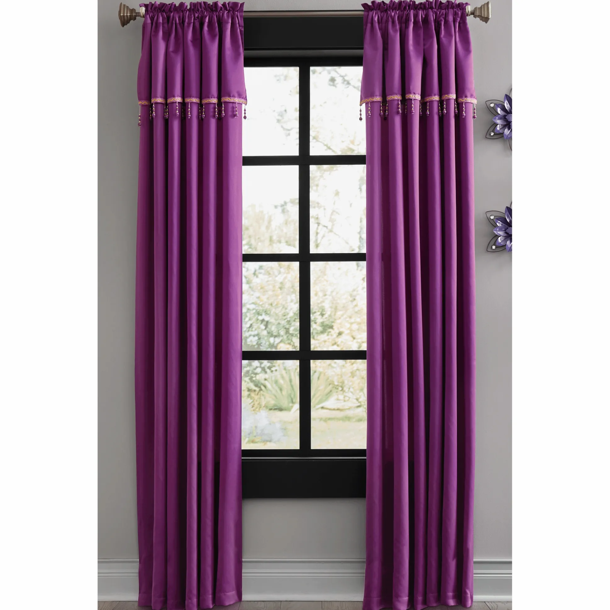 Miranda Beaded-Trim Panel