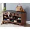 Mission-Style Shoe Bench