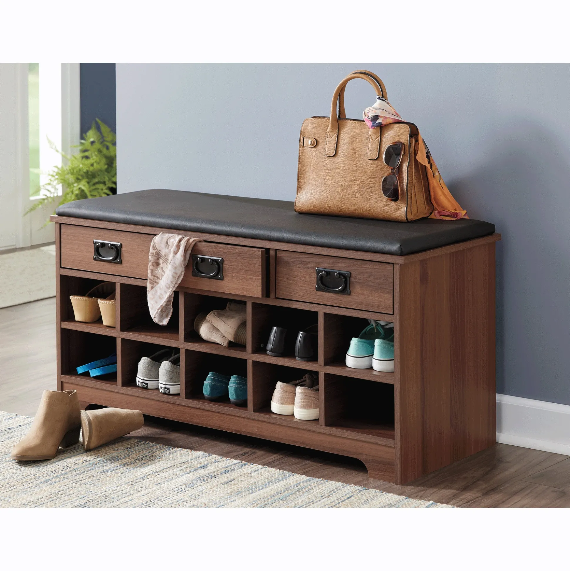 Mission-Style Shoe Bench