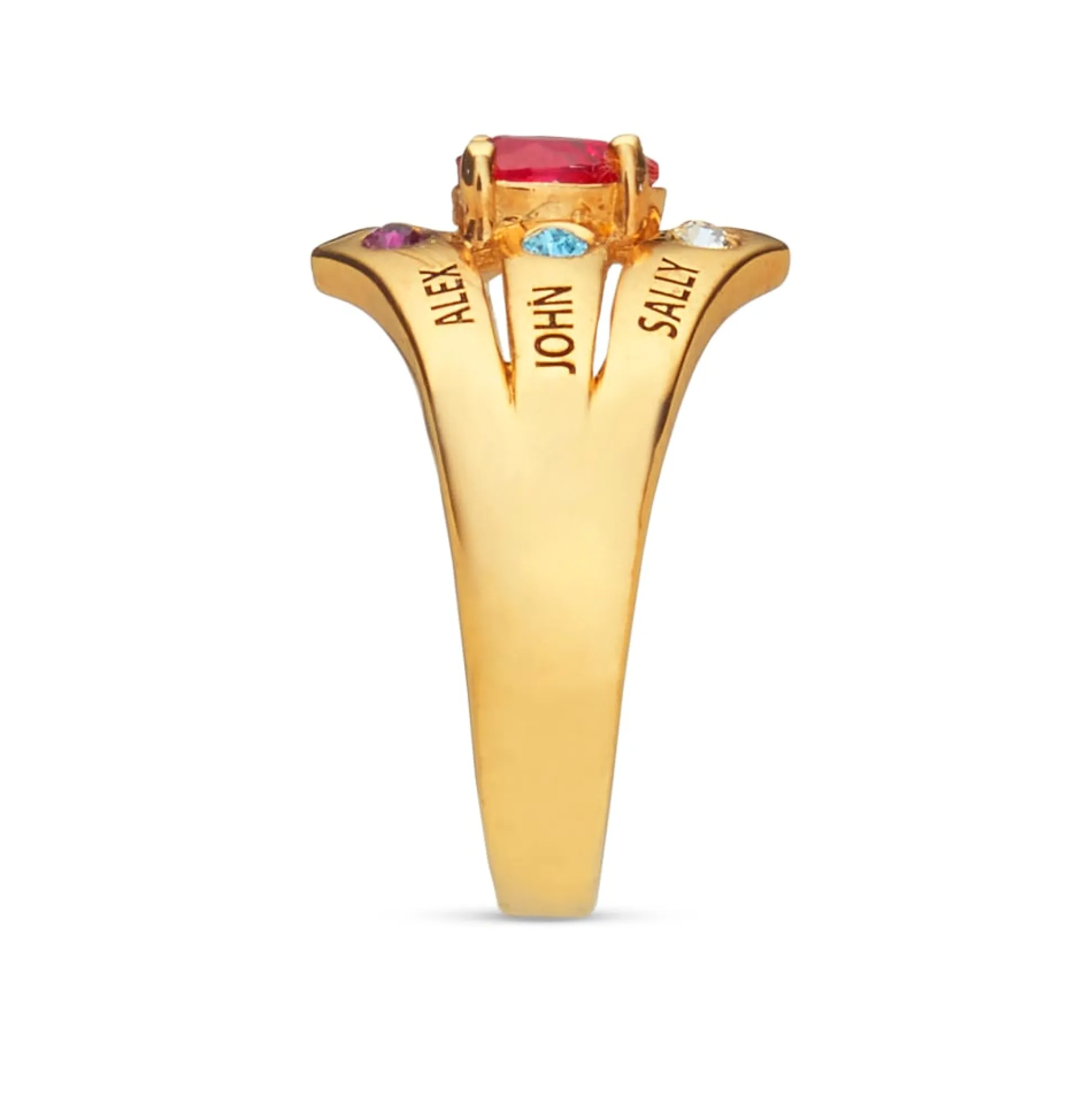 Mom & Family Birthstones Ring