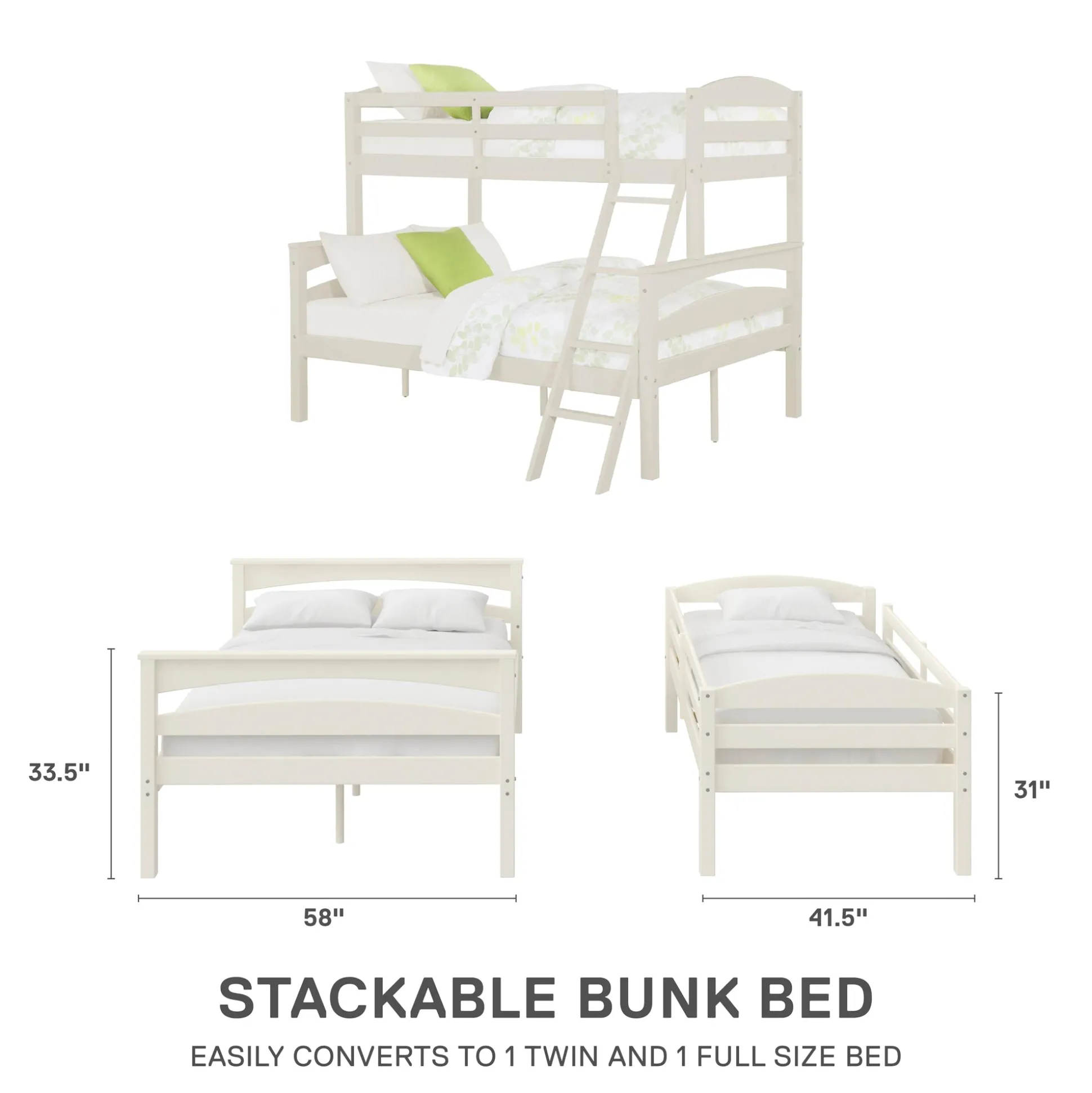 Monroe Twin-Over-Full Bunk Bed