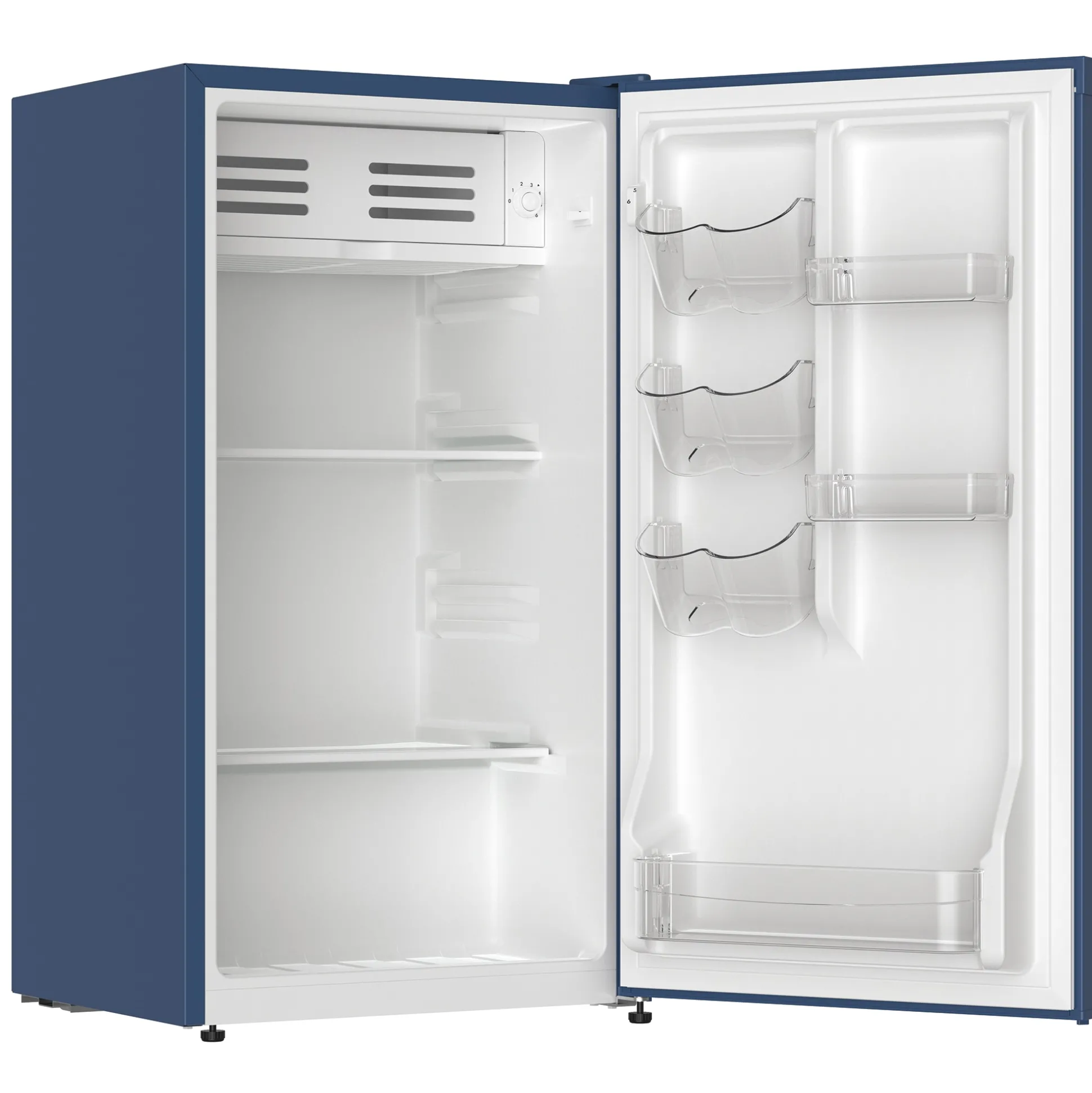 Montgomery Ward 3.2 cu. ft. Contemporary Fridge/Freezer, Gray or Blue