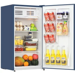 Montgomery Ward 3.2 cu. ft. Contemporary Fridge/Freezer, Gray or Blue
