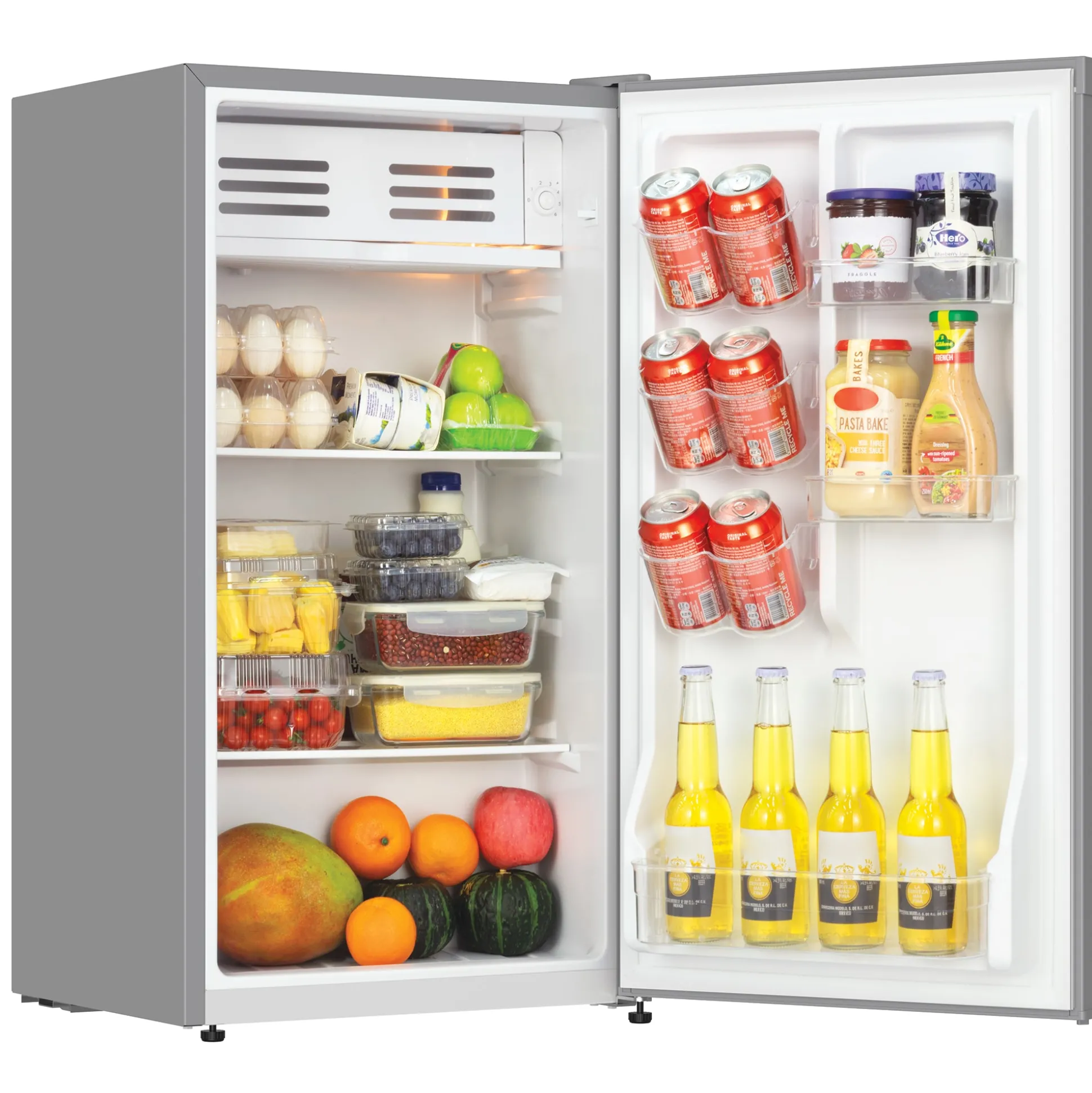Montgomery Ward 3.2 cu. ft. Contemporary Fridge/Freezer, Gray or Blue