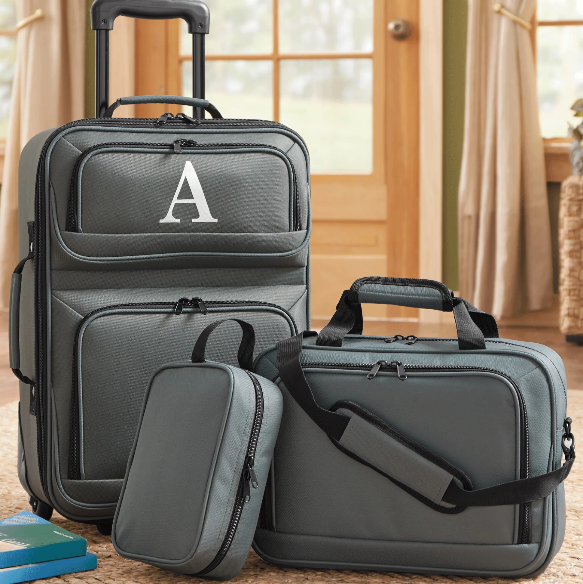 Montgomery Ward Personalized 3-Piece Soft-Sided Carry-On Set