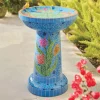 Mosaic Bird Bath