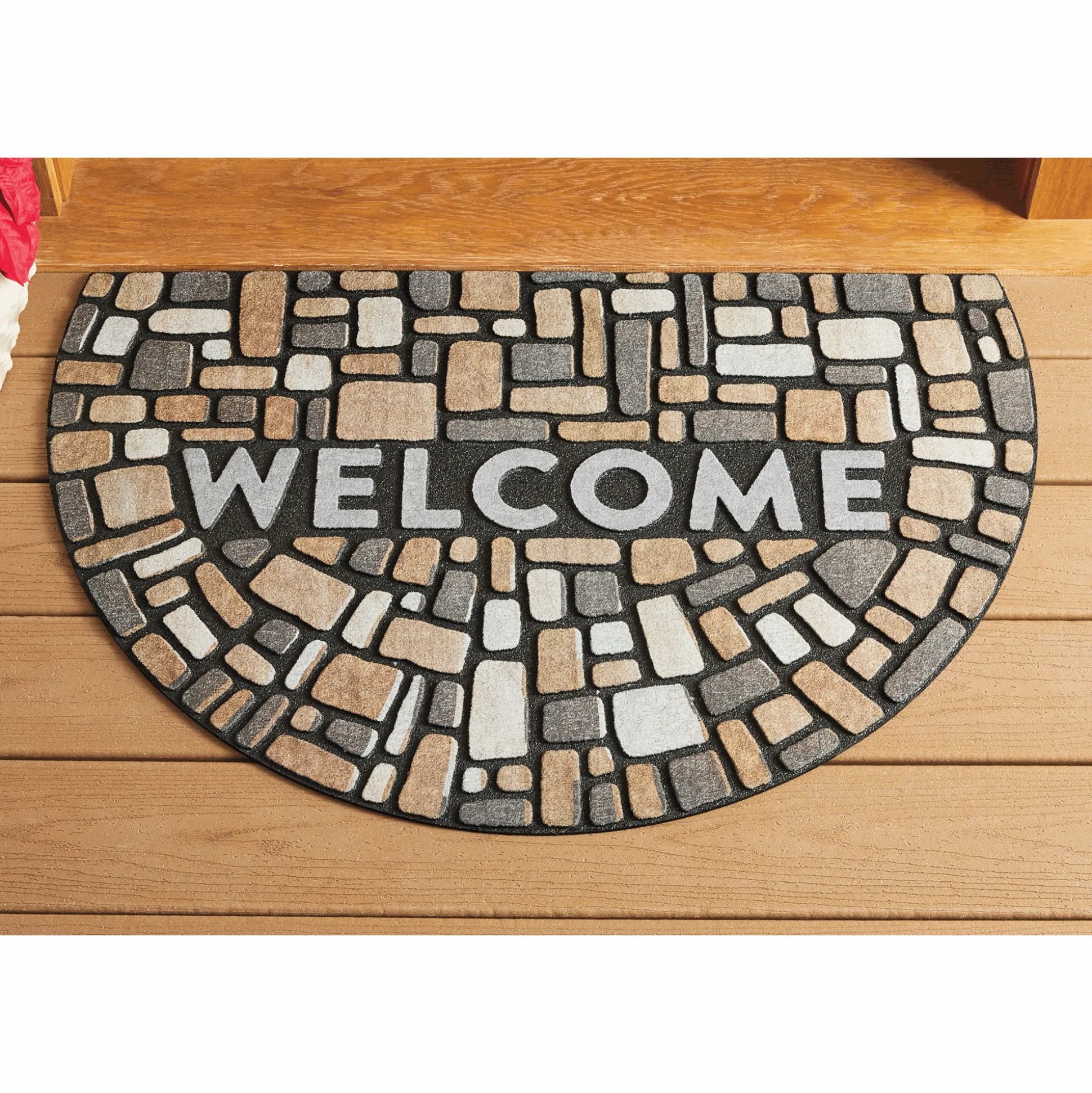 Mosaic Rounded Indoor/Outdoor Doormat - 23" x 35"