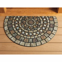 Mosaic Rounded Indoor/Outdoor Doormat - 23" x 35"