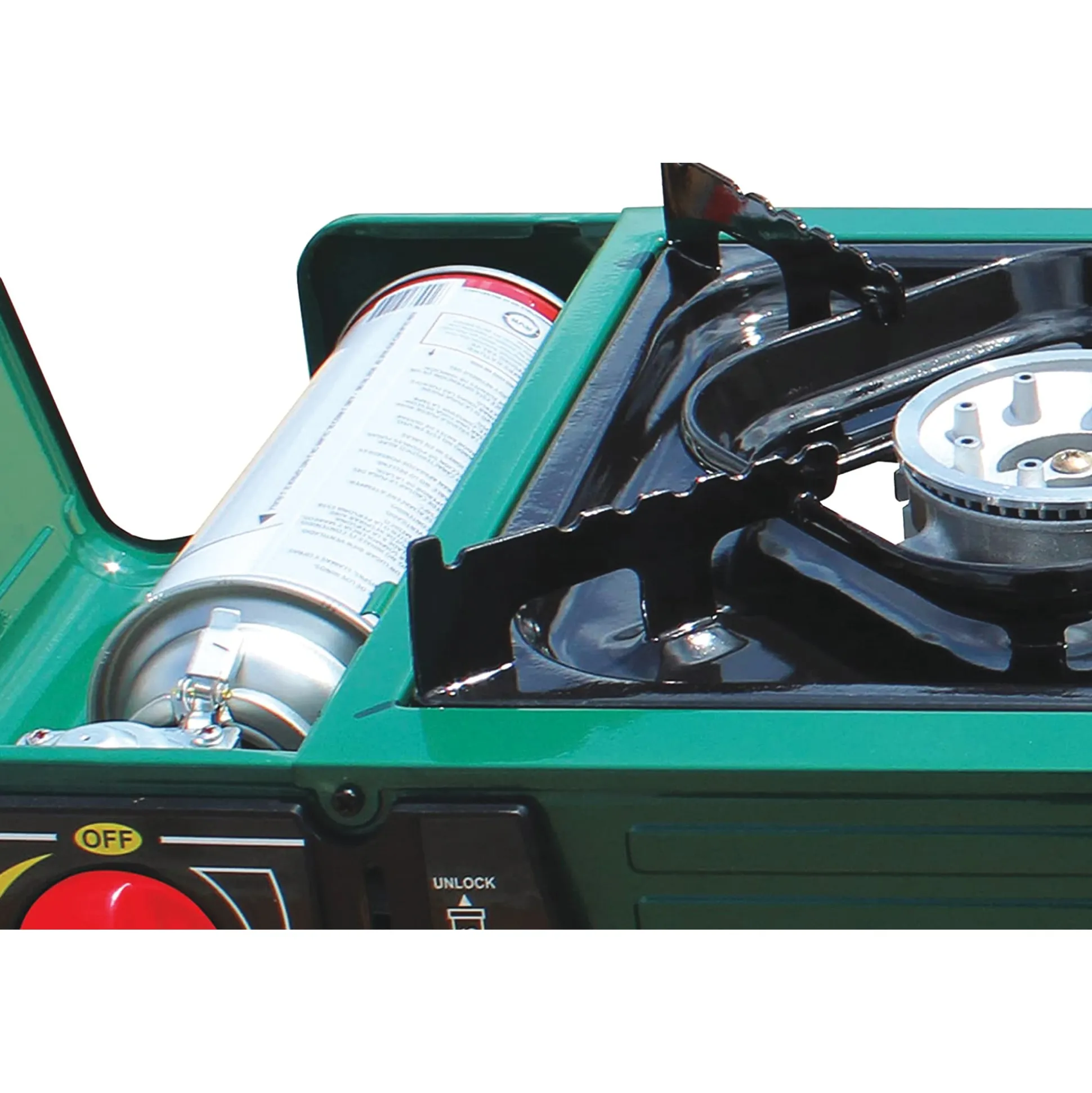 Mr. Outdoors 2-in-1 Double Butane Stove with Griddle
