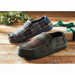 MUK LUKS Men's Owen Plaid Slipper