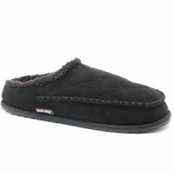 MUK LUKS Men's Pieced Scuff with Faux-Fur Lining