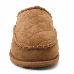 MUK LUKS Men's Pieced Scuff with Faux-Fur Lining