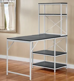 Multifunction Shelving Rack with Folding Table