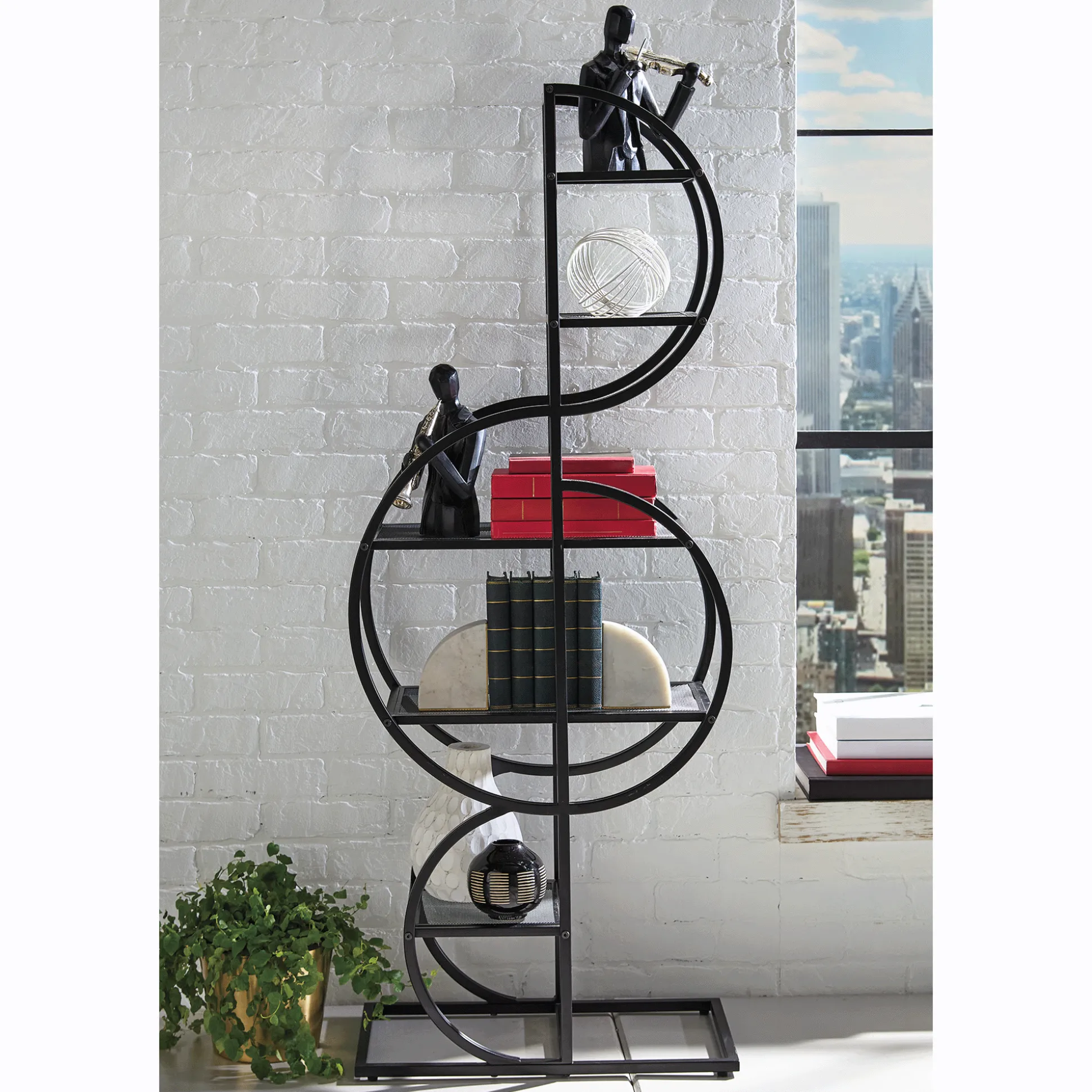 Music Symbol Floor Shelf