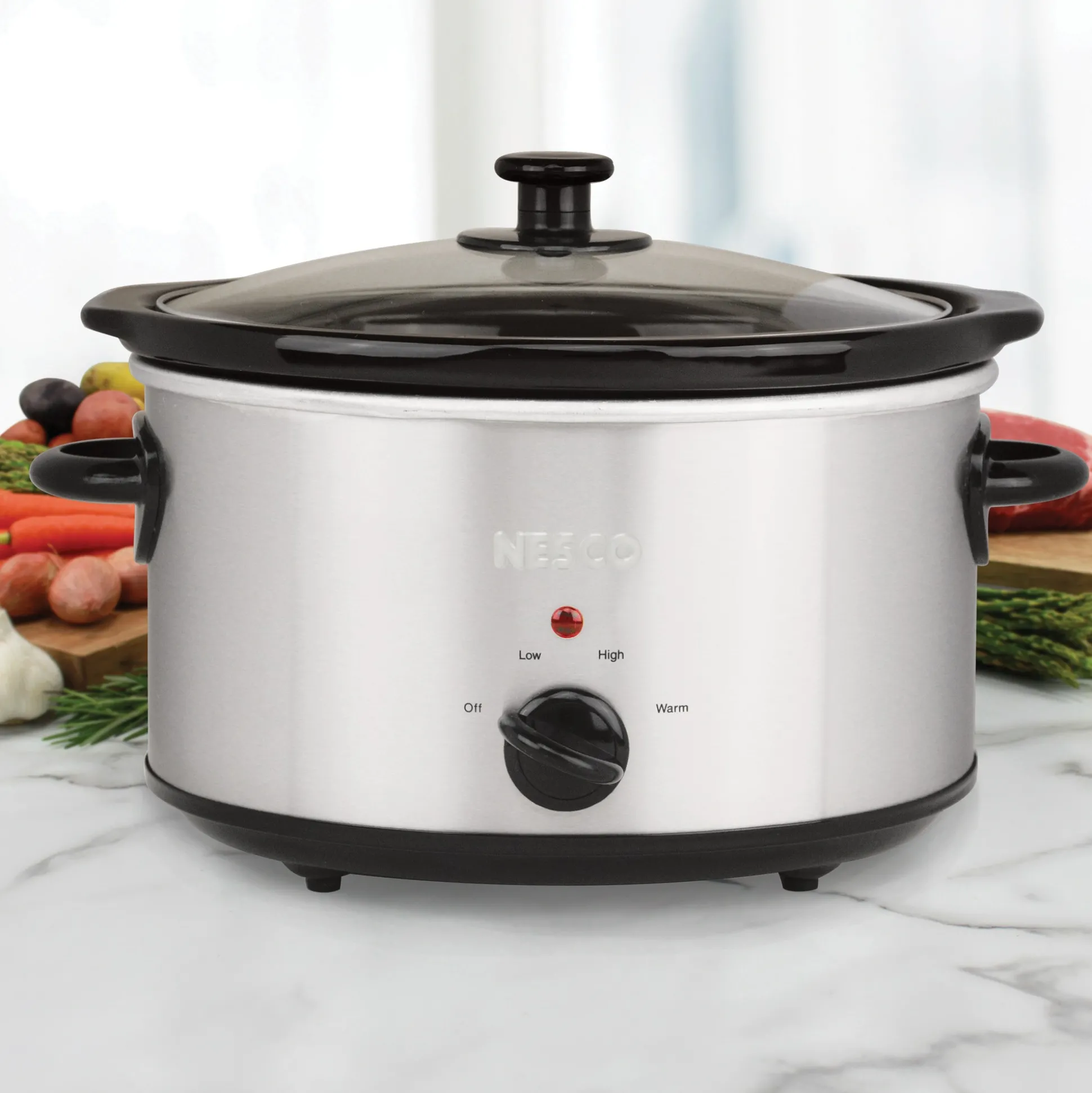 Nesco 4-Qt. Stainless Steel Slow Cooker