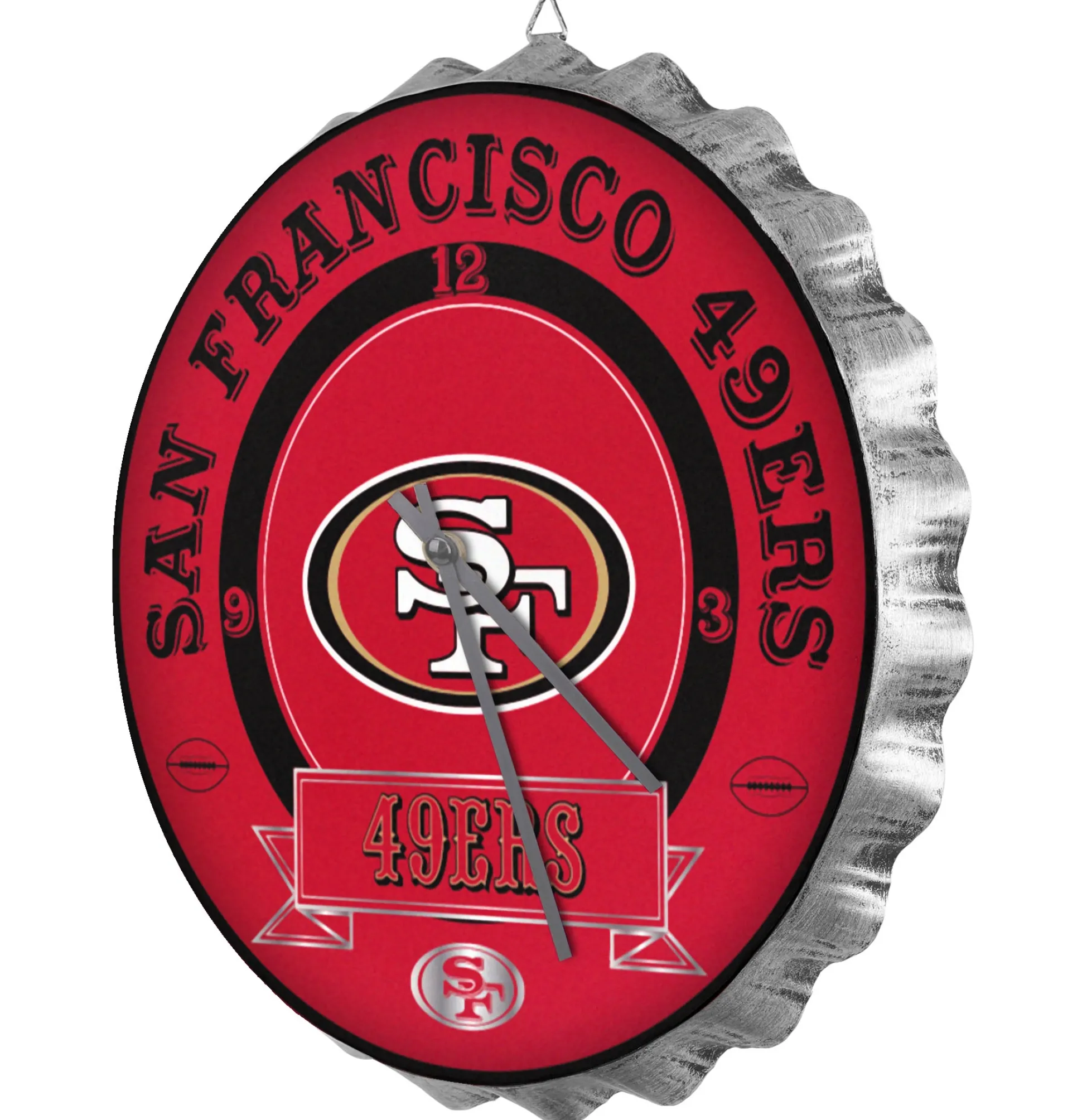 NFL Bottle Cap Wall Clock