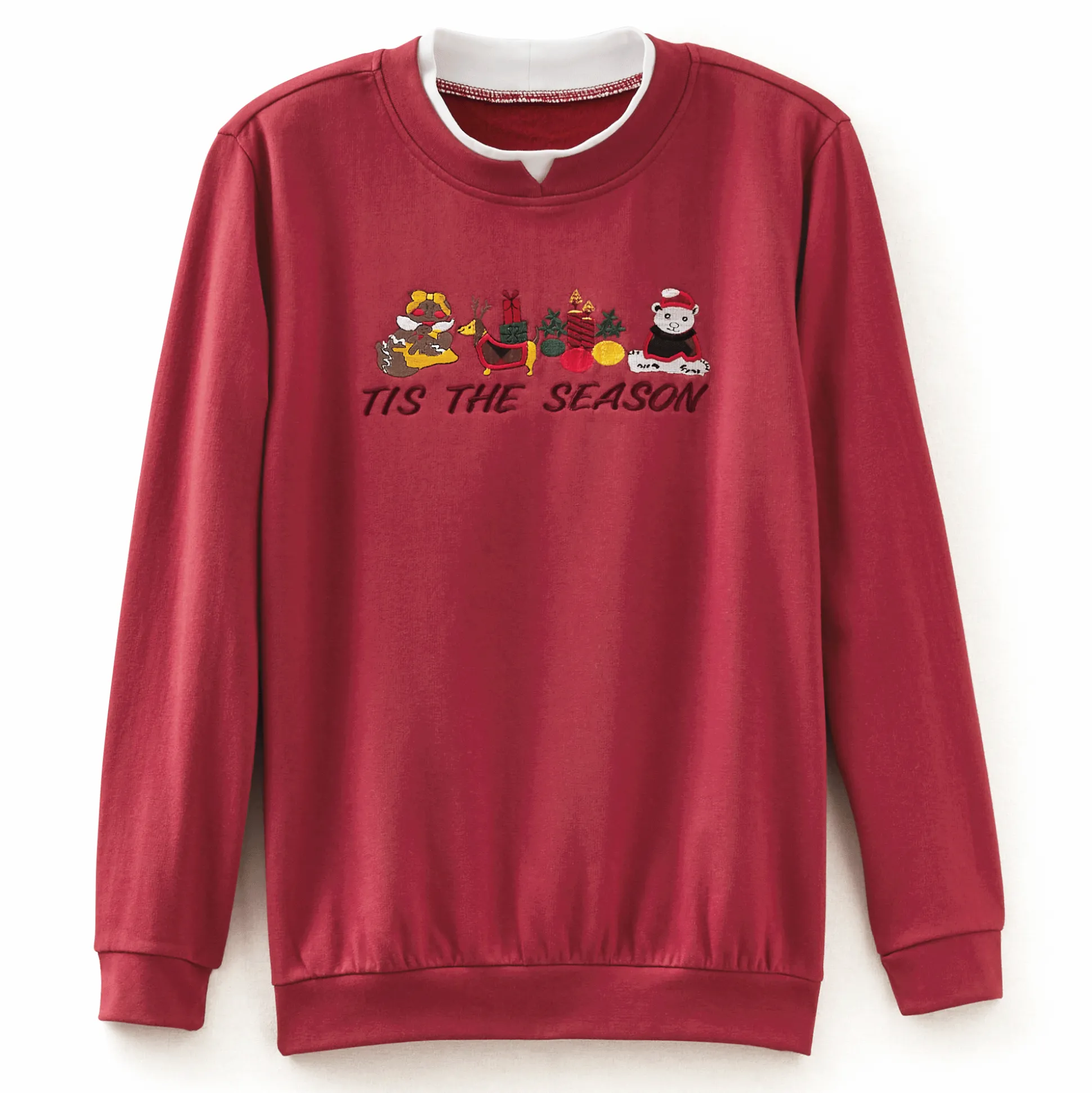 Novelty Embroidered Sweatshirt