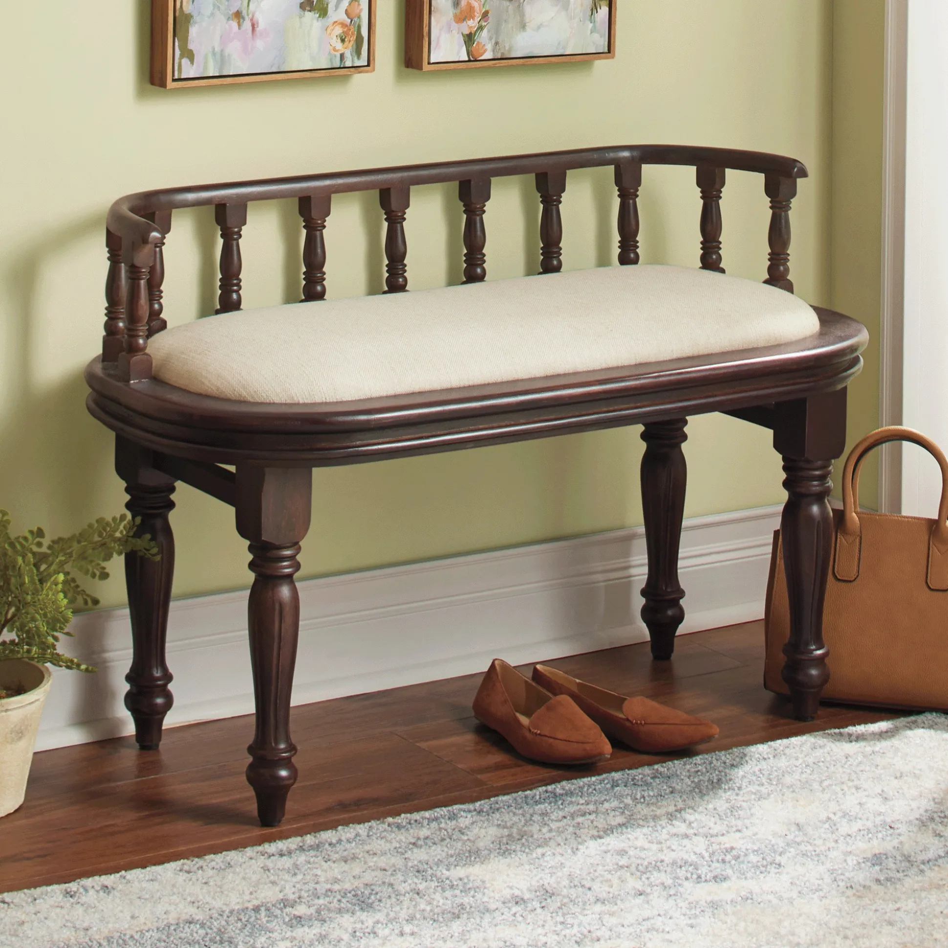 Oblong Traditional Bench
