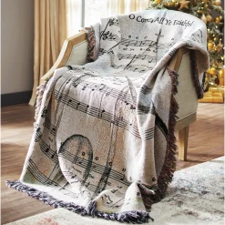 O Come All Ye Faithful Tapestry Throw
