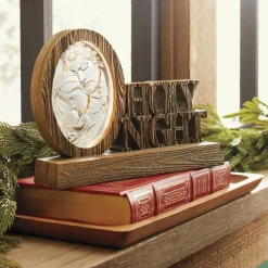O Holy Night Lit Tabletop Sign
