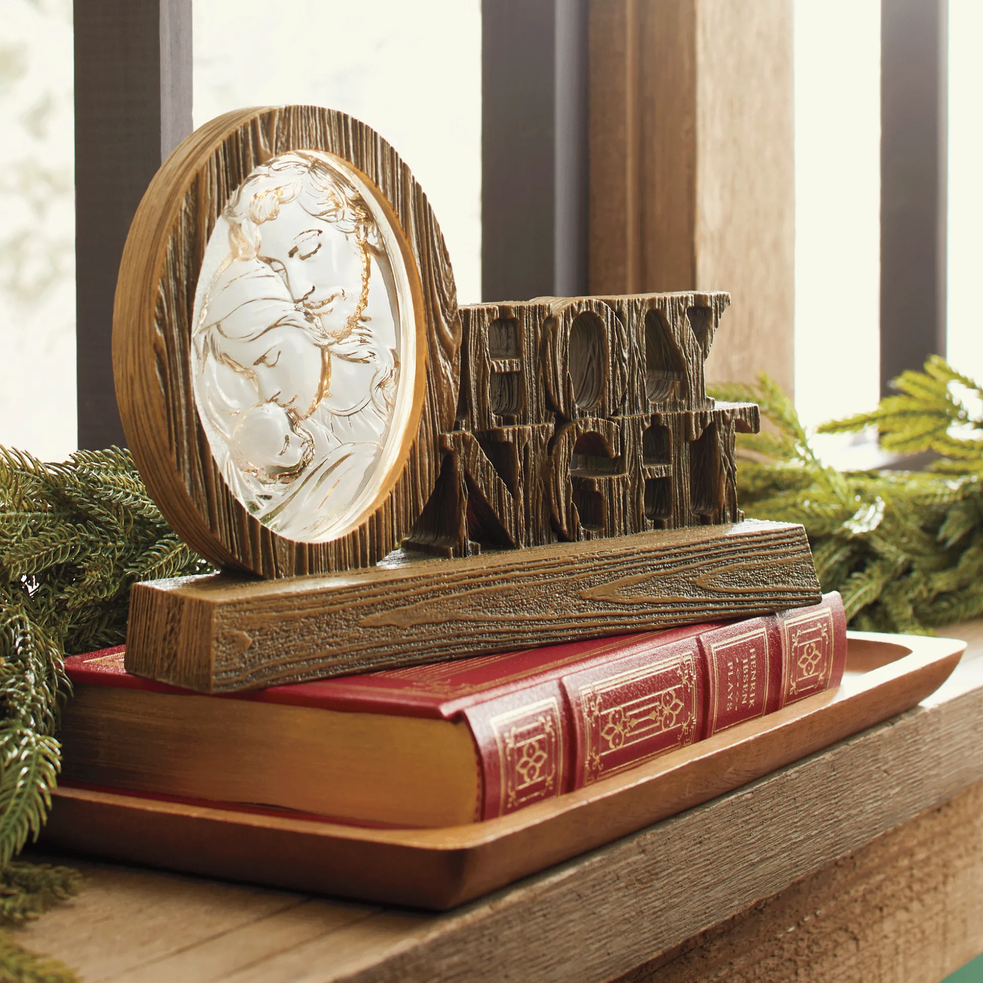 O Holy Night Lit Tabletop Sign