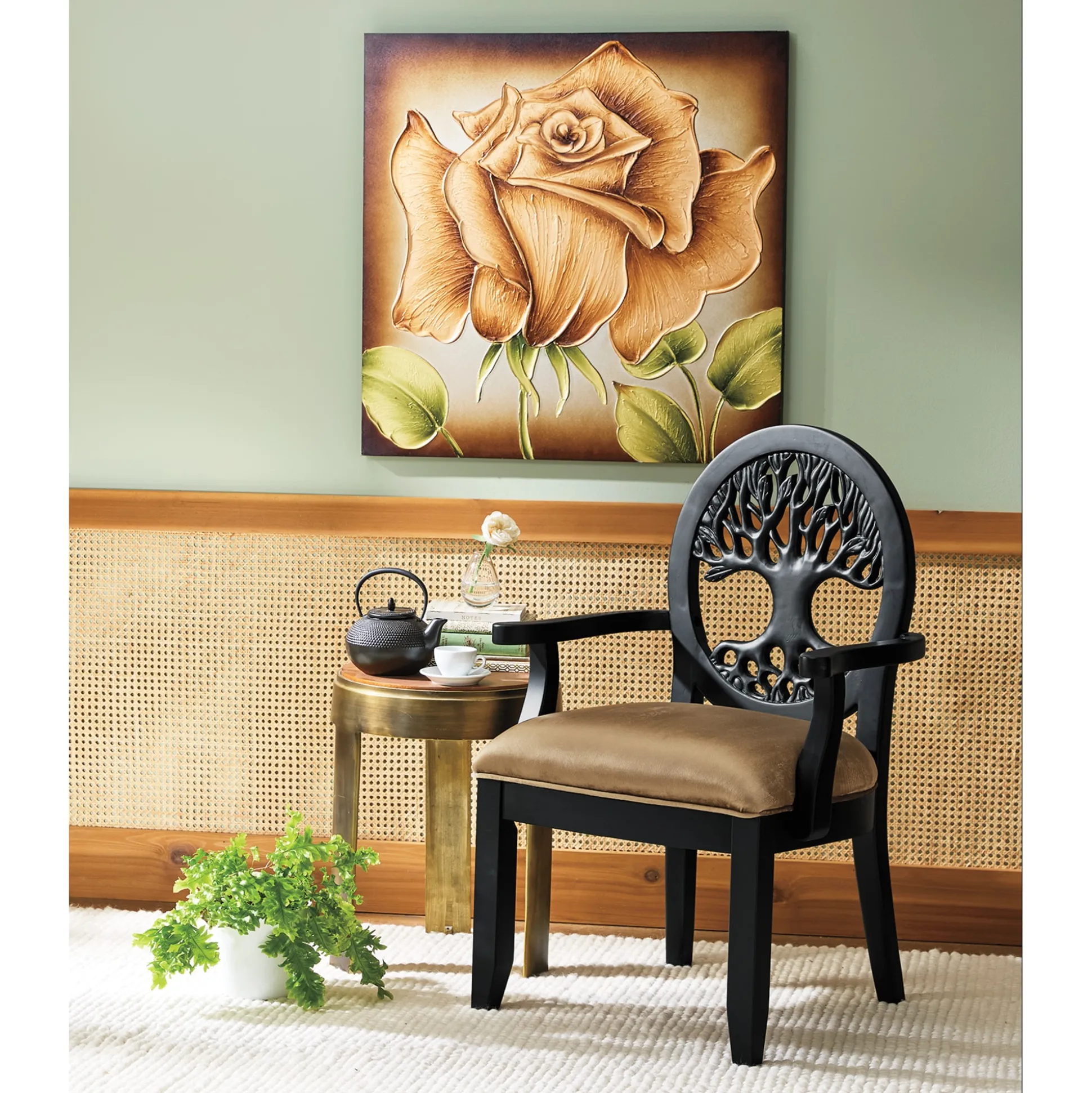 Oil Paint Rose Wall Art