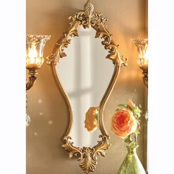 Ophelia Ornate Wall Mirror with Goldtone Frame